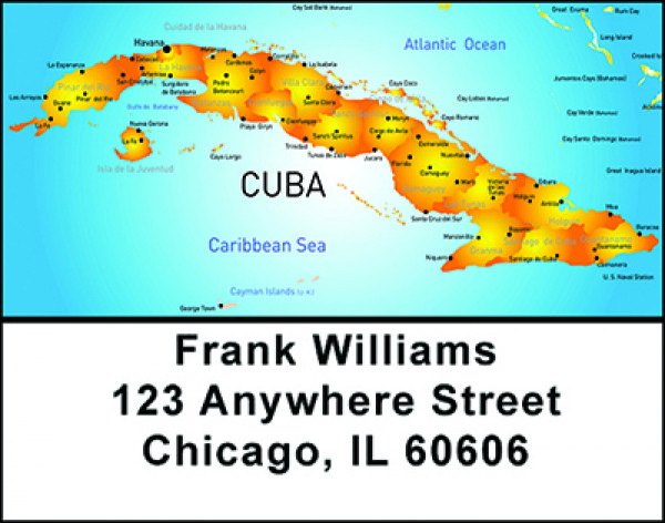 Cuba's Time Address Labels | LBBAM-44