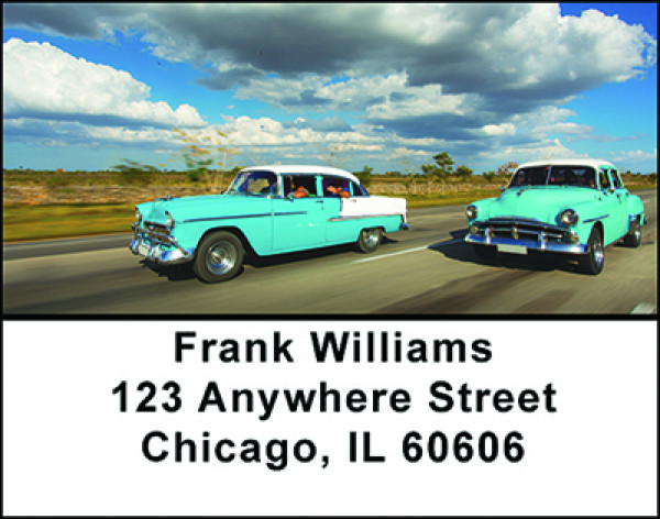 Classic Cars of Cuba Address Labels | LBBAM-46
