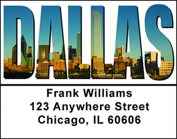 Dallas Texas Address Labels | LBBAM-47