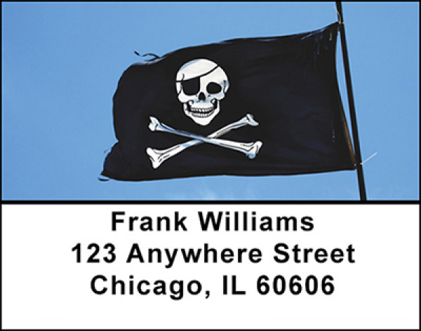 Crossboned Pirates Address Labels | LBBAM-57