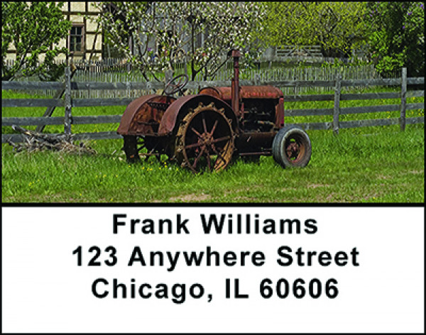 Vintage Farm Tractors Address Labels | LBBAM-79