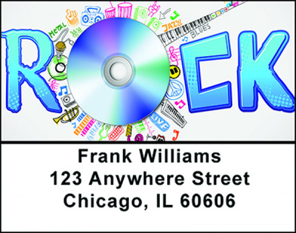 Rock Music Address Labels | LBBAM-91