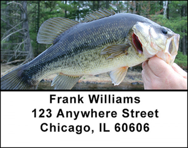 Lets Go Bass Fishing Address Labels | LBBAN-02
