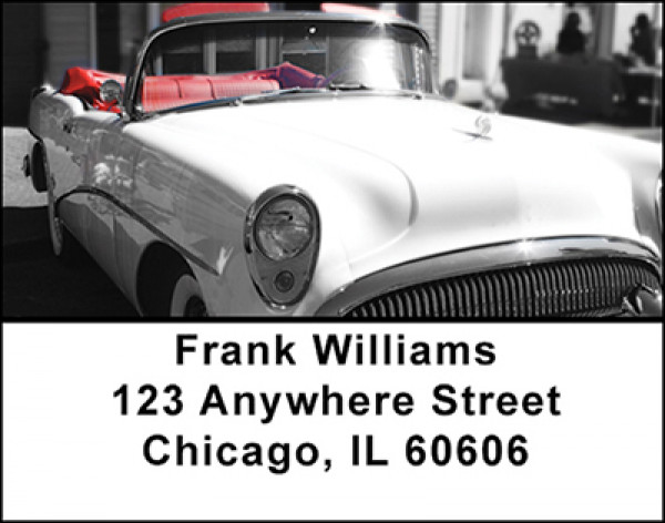 Classic Cars From The 50's Address Labels | LBBAN-06