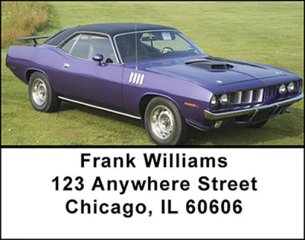 70's Muscle Cars Address Labels | LBBAN-16