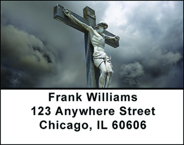 Crucifixion of Christ Address Labels | LBBAN-30