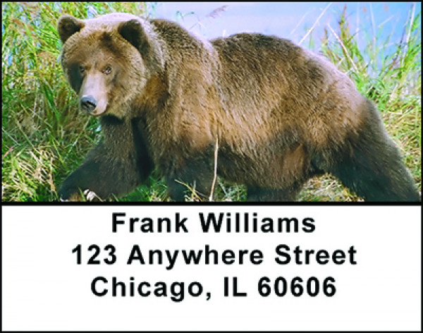 Wolves & Bears Address Labels | LBBAN-43