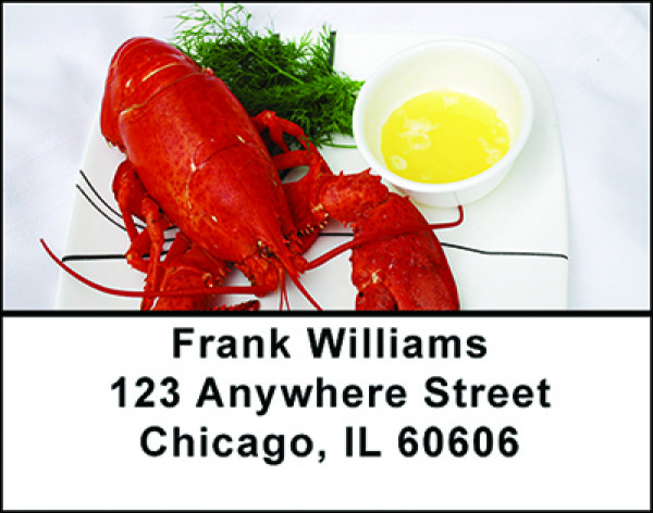 Seafood Address Labels | LBBAN-57