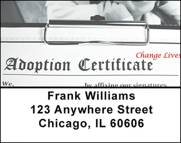 Adoption Address Labels | LBBAN-65