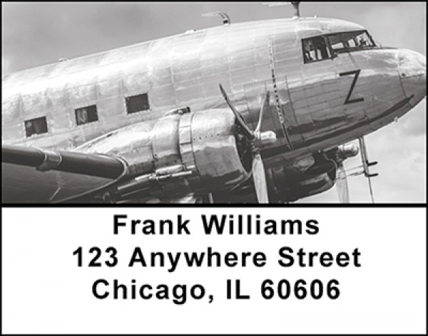 Vintage Airlines Address Labels | LBBAN-81