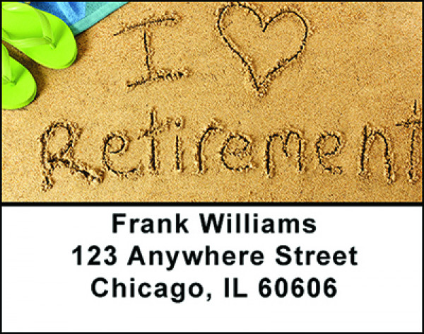 Loving Retirement Address Labels | LBBAN-95