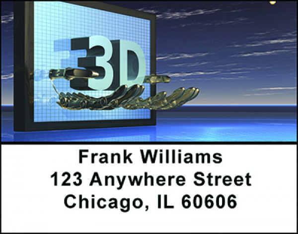 3-D Fun Address Labels | LBBAO-05