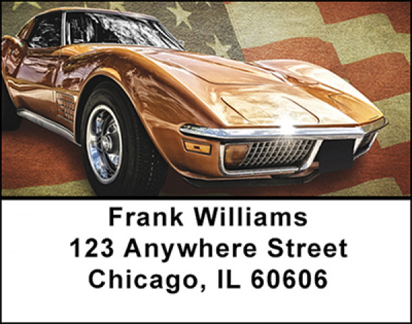 American Muscle Cars Address Labels | LBBAO-10