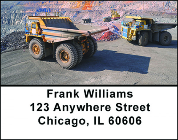 Open Pit Mining Address Labels | LBBAO-13