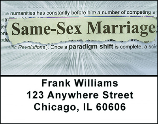 Same Sex Marriage Address Labels | LBBAO-24