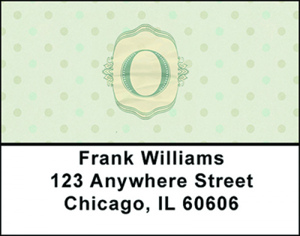 Vintage Monogram O Address Labels | LBBAP-01