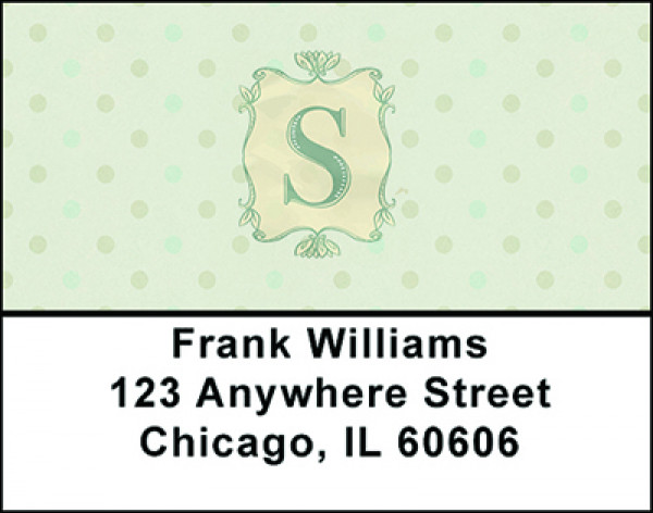 Vintage Monogram S Address Labels | LBBAP-05