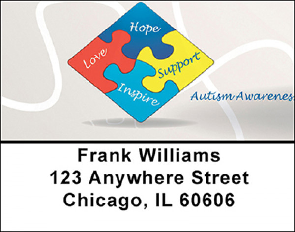 The Autism Puzzle Address Labels | LBBAP-18
