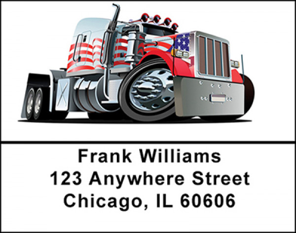 Trucking In America Address Labels | LBBAP-28