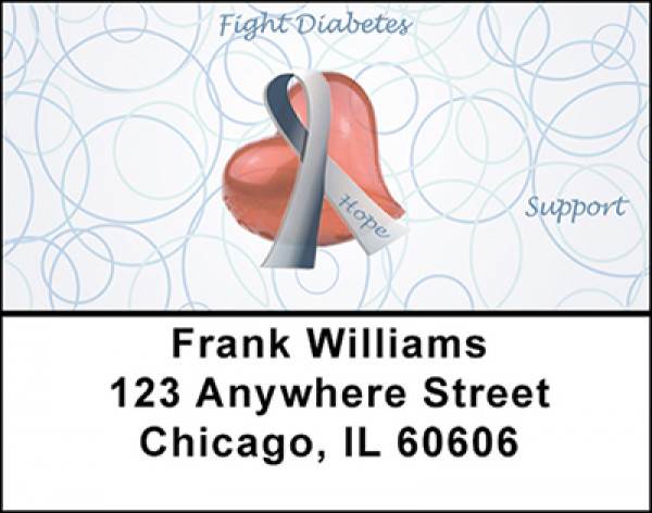 Fight Diabetes Address Labels | LBBAP-50