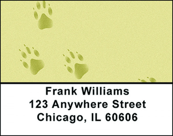 Ferret Paw Prints Address Labels | LBBAP-64
