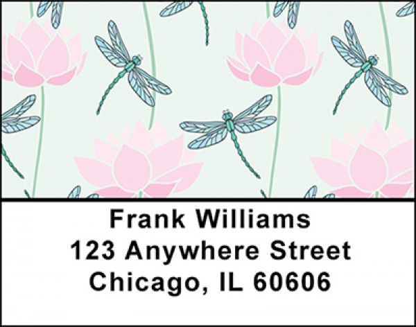Dragonfly - Lotus Address Labels | LBBAP-69
