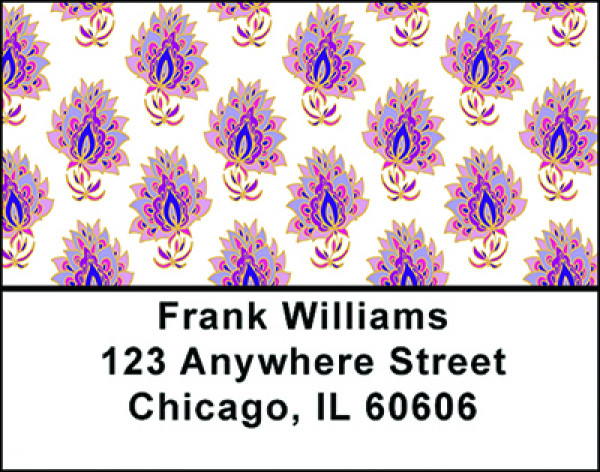 Ornamental Paisley Address Labels | LBBAP-83