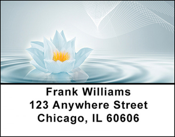 Tranquil Lotus Blossoms Address Labels | LBBAP-96