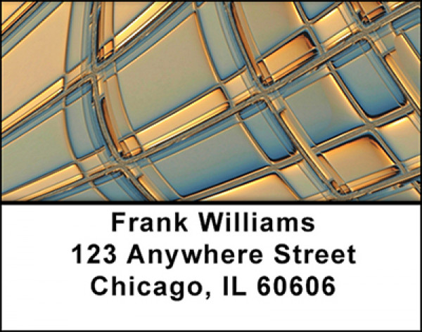 Glass Abstract Address Labels | LBBAQ-31