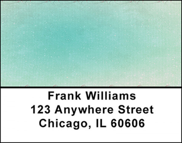 Teal Blue Hearts Address Labels | LBBAQ-35