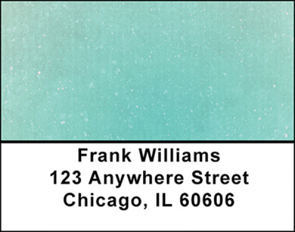 Blue-Green Parchment Address Labels | LBBAQ-36