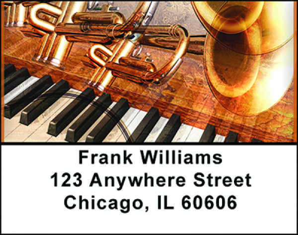 Jazz Rock Abstract Address Labels | LBBAQ-40