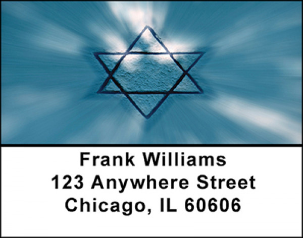 Jewish Symbols Address Labels | LBBAQ-42