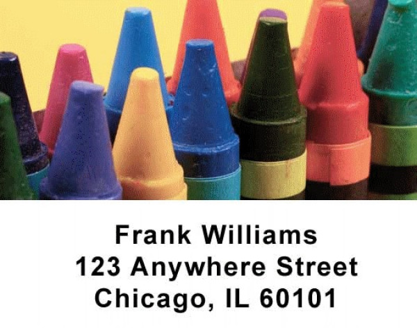 Crayons Address Labels | LBEDU-01