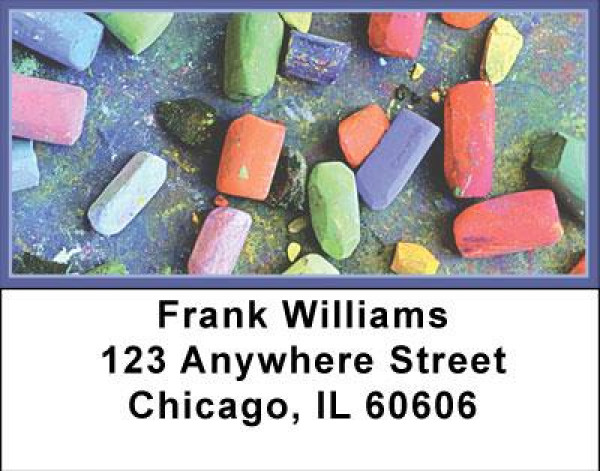 Sidewalk Chalk Address Labels | LBEDU-02