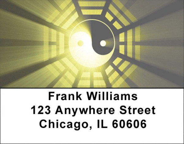 Yin Yang Style Address Labels | LBFUN-87