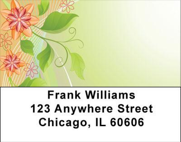 Ivy Lines Address Label | LBGEO-84