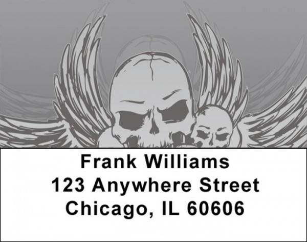Stylish Skulls Address Labels | LBGEP-60