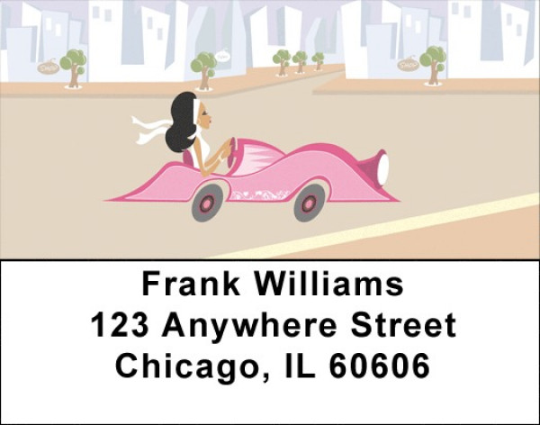 Sophisticated City Girl Address Labels | LBGIR-01