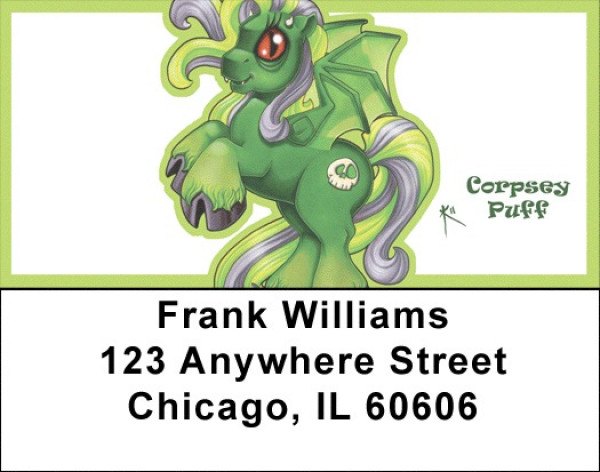 Green Demons By Little Demon Address Labels | LBMLD-17