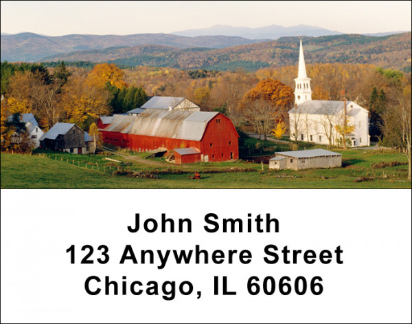 Country Churches Address Labels | LBREL-30
