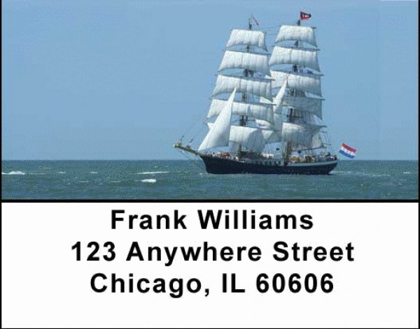 Clipper Ships Address Labels | LBSAI-02