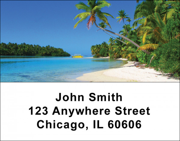 Island Paradise Address Labels | LBSCE-02