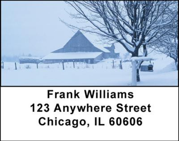 Winter on the Prairie Address Labels | LBSCE-07