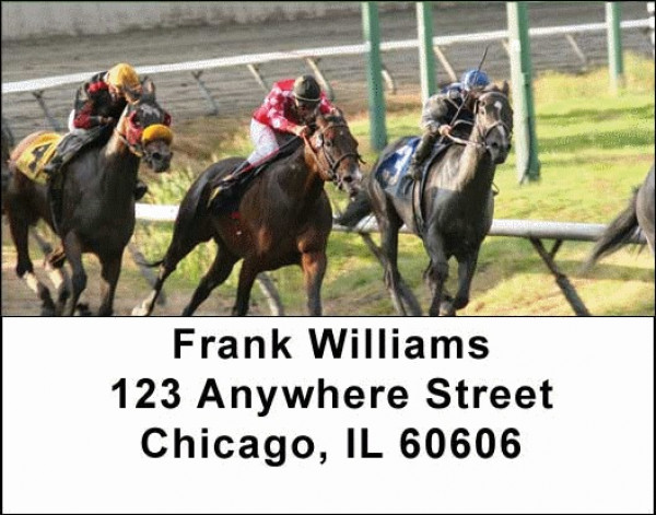 Horse Racing Address Labels | LBSPO-08
