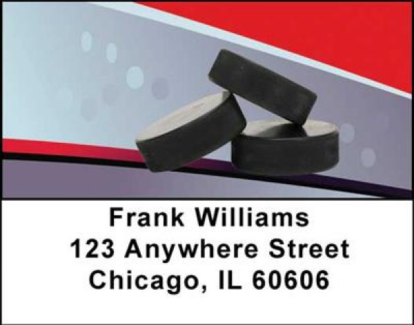 Hockey Pucks Address Labels | LBSPO-17