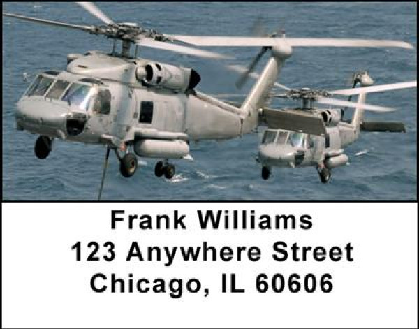 Military Choppers Address Labels | LBTRA-21