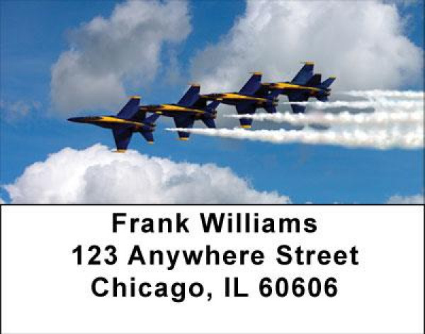 Navy Stunt Planes Address Labels | LBTRA-30