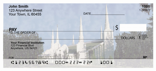 Portland Temple Personal Checks | TEM-12